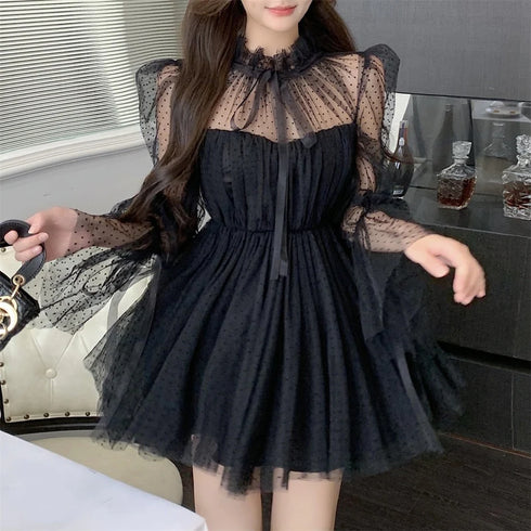 ふわふわシフォンフェアリーワンピース